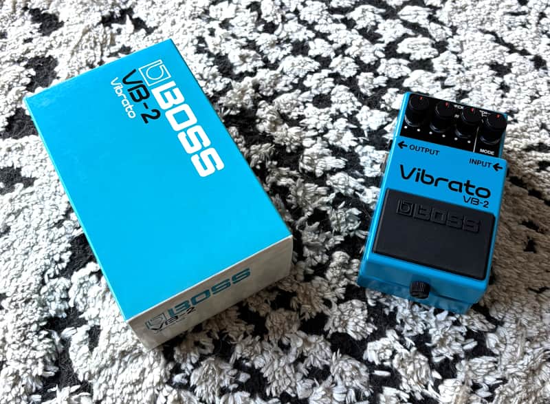 Boss Japan Vintage VB-2 Vibrato ACA Black Label 1982 w/Box Manual Near-Mint image 1