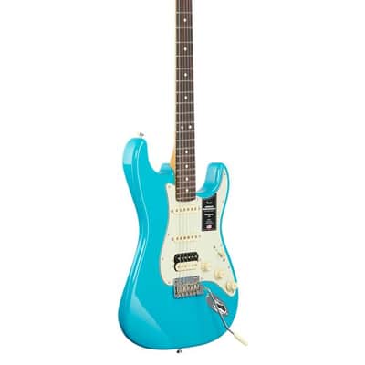 Fender American Pro II Stratocaster HSS Rosewood Neck Miami Blue W/C image 8