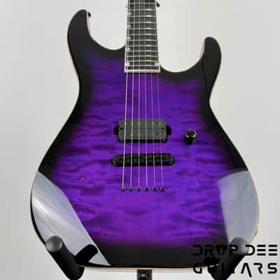 ESP USA M-I NTB NT Electric Guitar w/ Case - Dark Purple Sunburst image 8