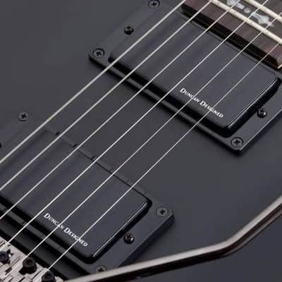 Schecter Demon-6 FR Electric Guitar - Aged Black Satin (3661) image 11