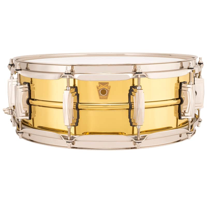 Ludwig LB401 Supraphonic 5X14 "Super Brass" Lacquered Brass Snare Drum image 1