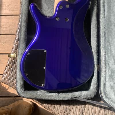1997 Ibanez SR400 -JB Jewel Blue Electric Bass Guitar w/hard case image 6