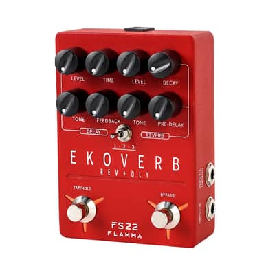 FLAMMA FS22 Stereo Delay & Reverb Combo Effects Pedal Ambient Guitar Pedal with 3 Pairs Combo Effects Reverse Delay Shimmer Reverb Tap Tempo Freeze Trail On Function image 1