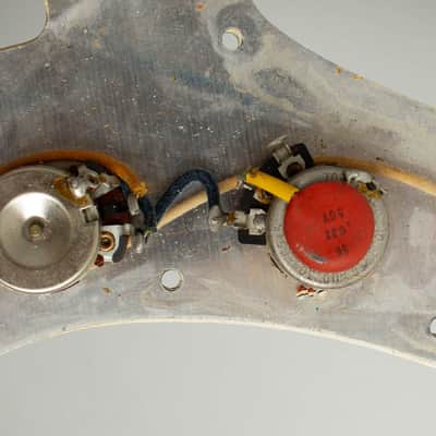 Fender Jazzmaster Solid Body Electric Guitar (1966), ser. #153808, original black tolex hard shell case. image 17