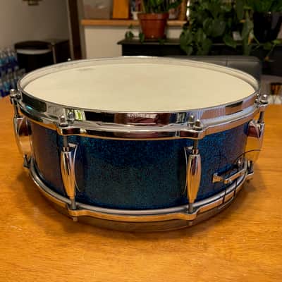 Gretsch Renown 5.5x14 Snare (1962) Blue Sparkle image 14