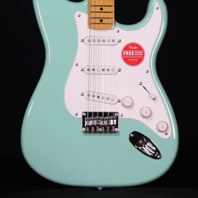 Squier Classic Vibe 50s Stratocaster HT, Maple FB, Surf Green image 1