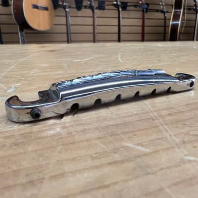 Vintage Gibson Wraparound Lightning Bolt Tailpiece Bridge - 1960's image 2