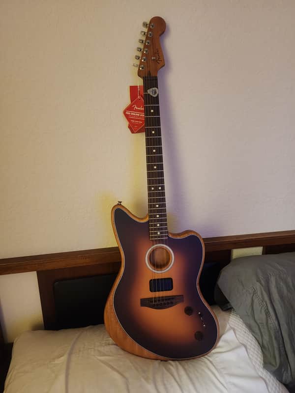 Fender Acoustasonic Player Jazzmaster 2024 - 2-Color Sunburst image 1