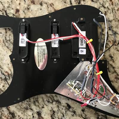 EMG Loaded Fender Stratocaster 11-Hole Pickguard image 2