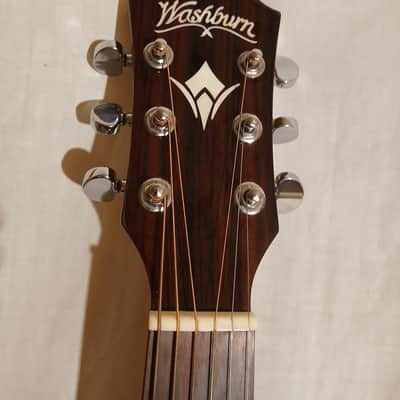 Washburn WD250SWCE SOLID ROSEWOOD BACK/SIDES SOLID SPRUCE TOP Acoustic Electric Guitar. image 3