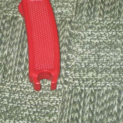 new old stock open package A+ D'Addario / Planet Waves 1st ver Pro-Winder RED String Winder & Cutter & Bridge PIn Puller, has different handle design than current DP0002 model,  from 2000s - for guitars, banjos, ukuleles, and mandolins image 8