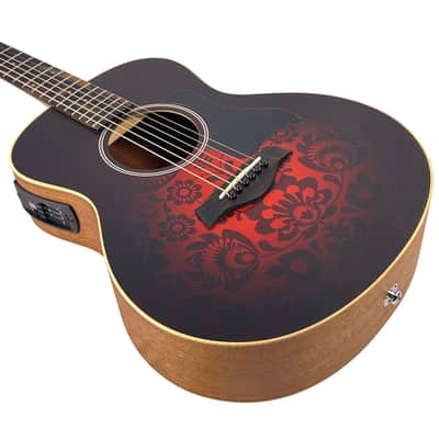 Taylor GS Mini-e Special Edition Layered Sapele Acoustic-Electric Victorian Burst - 5364 image 7
