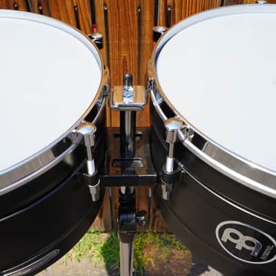 Meinl Percussion AV1BK Artist Series Amadito Valdes Steel 14" & 15" Timbales w/ Stand image 6