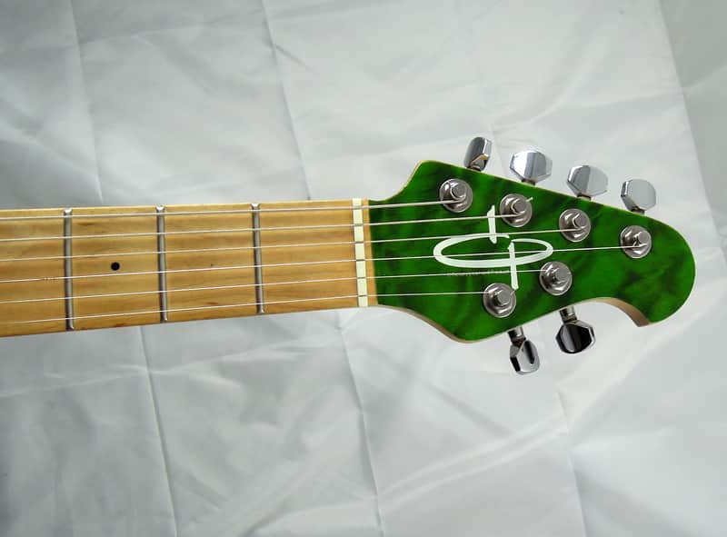 OLP by Ernie Ball Music Man MM1 EVH Axis - Transparent Green | Reverb