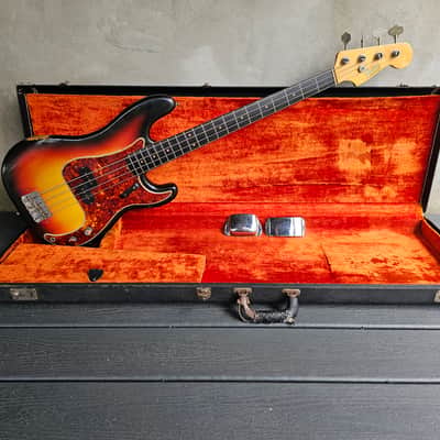 1965 Fender Precision Bass Electric Guitar 100% Original image 19