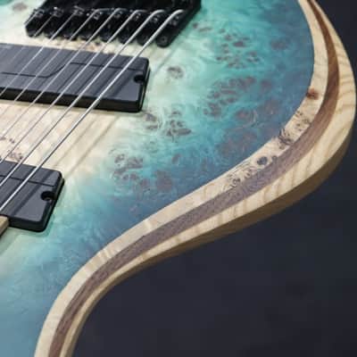 Aviator Guitars Blackbird 8 Multiscale Blue Burst Satin Electric Guitar w/Case image 12