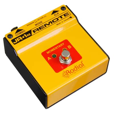 Radial Engineering JR-1M Momentary Footswitch with Active (LED) Or Passive Circuit Selector image 1