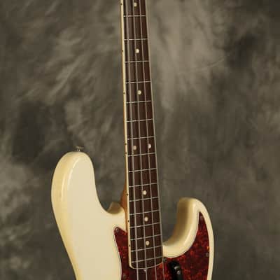1966 Fender Jazz Bass Custom Color OLYMPIC WHITE image 8
