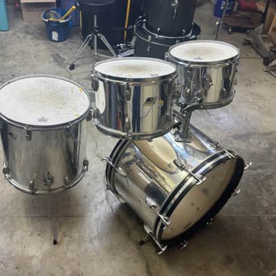 Ludwig Rockers USA 4-Piece Drum Shell Pack – Mirror Chrome Finish image 2