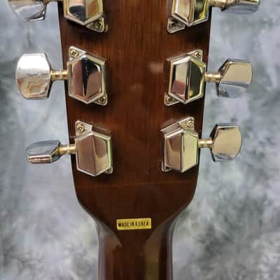 Vintage RARE 1978 Kent Model KF310 Korea Acoustic Guitar Pro Setup New Strings Semi Hard Shell Light Weight Case image 10
