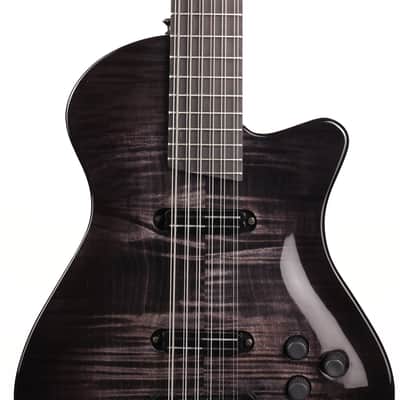 Veillette Swift Series 12-String Baritone Guitar Transparent Black image 4