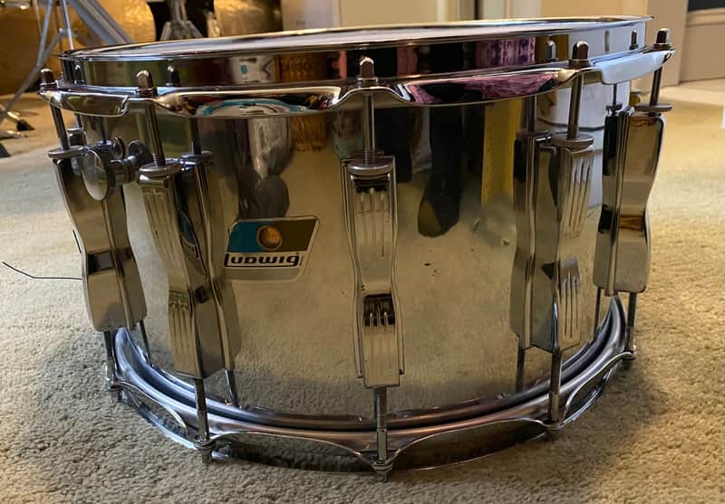 Ludwig Coliseum Chrome over maple 14x8 image 1