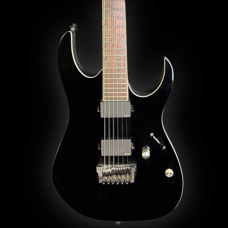 Ibanez RGIR20FE Iron Label Electric Guitar in Black w/EMG Pickups & Killswitch image 1