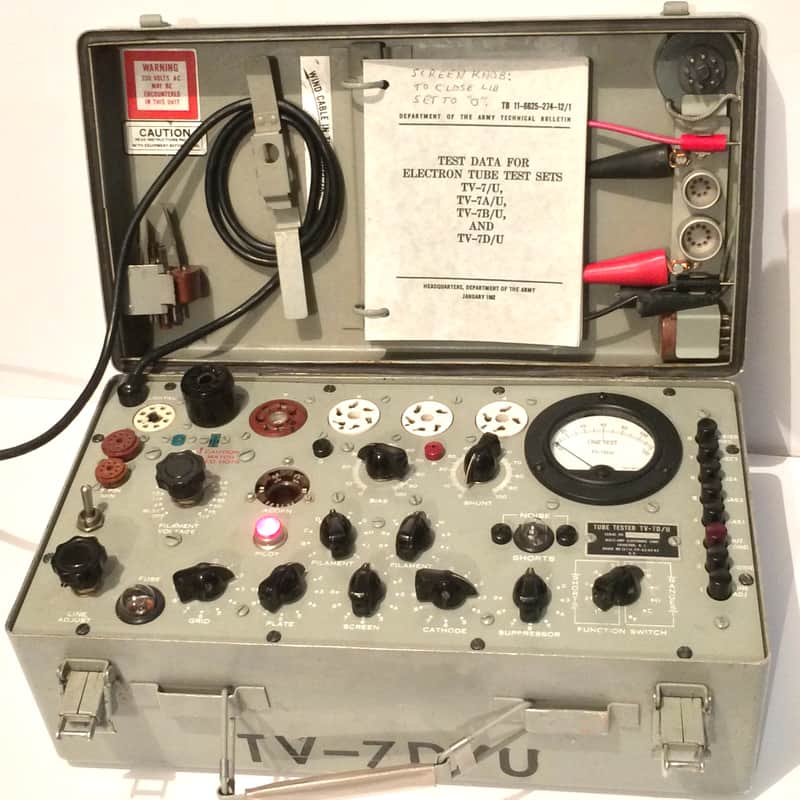 Hickok type TV-7D/U Military Tube Tester Fully Serviced | Reverb