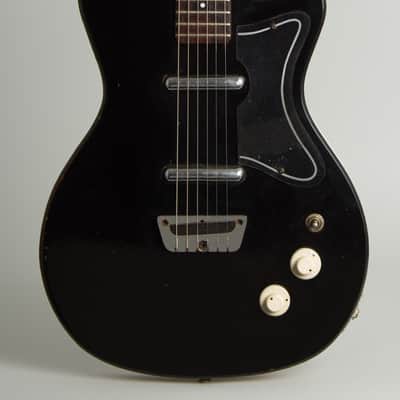 Danelectro U-2 Frankenstein Solid Body Electric Guitar (1959/1964), black gig bag case. image 3