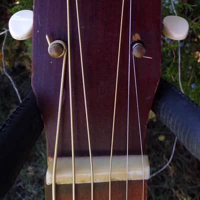 Sears and Roebuck  Parlor size Acoustic Guitar 1960s image 3