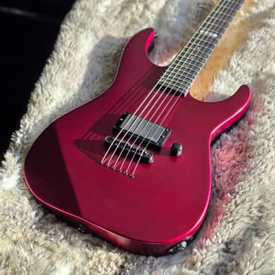 2021 ESP E-II M-I Thru NT Deep Candy Apple Red Satin w/OHSC image 3