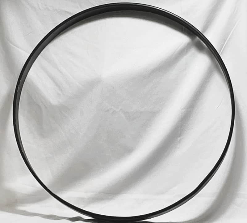 Ludwig P-2259 22" Maple Black Bass Drum Hoop (No Inlay Channel) LRBDH-701-22BLK image 1