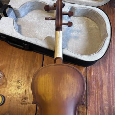 4/4 Full Size Antique Violin Outfit – Spruce & Maple Fiddle with Case, Bow, Rosin & Extras image 6