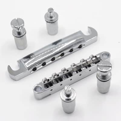 1 Set Silver Metal Tune-O-Matic Electric Guitar Bridge and Tailpiece for Enhanced String Stability, Replacement Electric Guitar Parts image 5