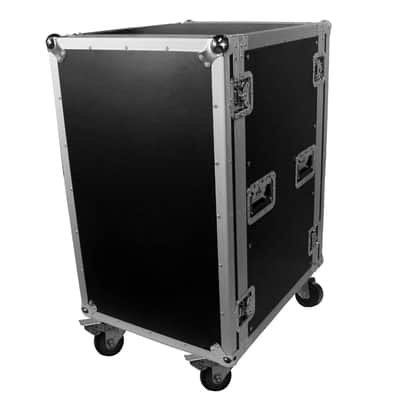 ProX 18U Space Amp Rack Mount ATA Flight Case 19 Inch Depth W-Casters image 2