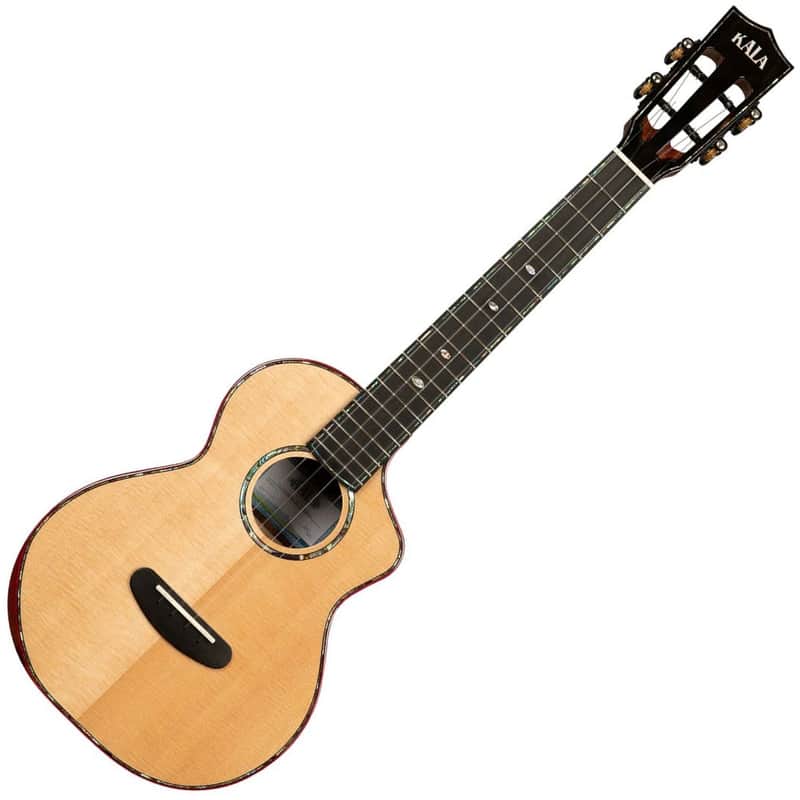 Kala Brand Contour Deluxe Solid Spruce & Rosewood Tenor Ukulele image 1
