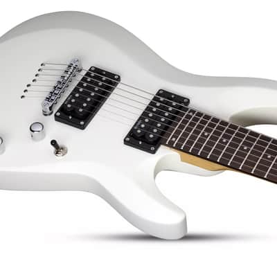 Schecter C-7 Deluxe Electric Guitar - Satin White (438) image 3