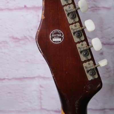 👀Vintage 1960s Zimgar Teisco SS-4L - Rare 4 Pickup Ry Cooder Gold Foil image 8