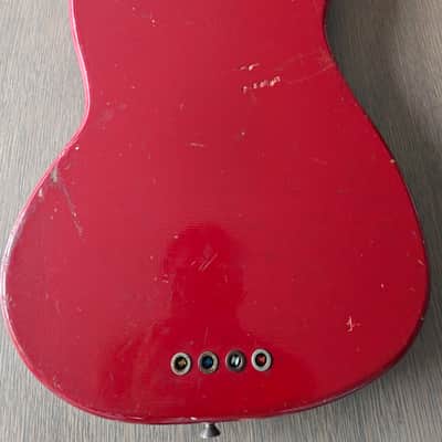 Vintage ALL ORIGINAL Fender Mustang Bass 1967 - Nitro Finish - Dakota Red image 6
