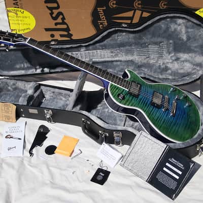 Gibson Les Paul Custom 2021 Zodiac Electric Guitar Aurora Borealis Burst image 2