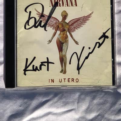 Nirvana 'In Utero' Signed Kurt Cobain MTV Live & Loud COA image 3