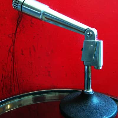 Vintage 1960's Calrad DM21 dynamic omni-directional microphone Dual Z / Hi Z harp mic w cable Olson Lafayette image 6