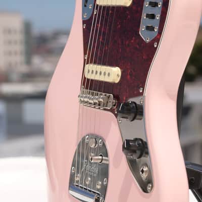 Fender Squier FSR Classic Vibe '70s Jaguar - Shell Pink - Mods & Extras image 5