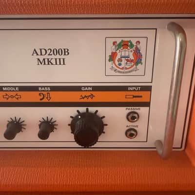 Orange AD200 Bass MK3 200-Watt Bass Amp Head 2003 - 2023 - Orange image 3