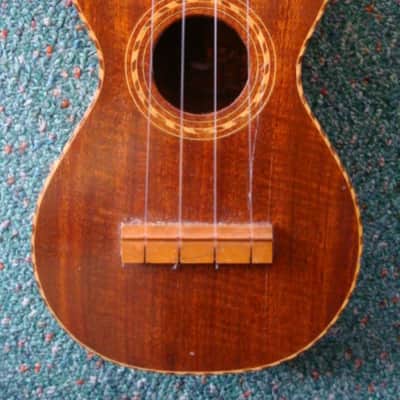No Name Nunes Style Soprano Ukelele c1920's Solid Koa image 2