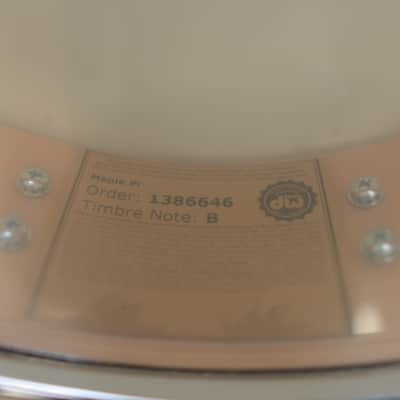 DW Collector's 3.14 x 14" SSC Maple Pi Snare Drum (Black Oyster Glass w/ Chrome Hardware) image 8