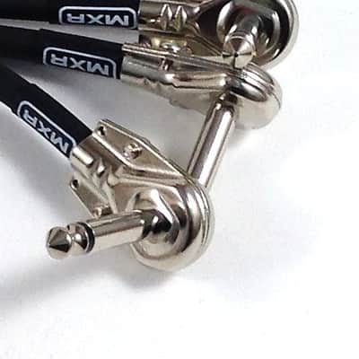 Patch Cables MXR 6 inch (~152mm)  3 Pack  1/4" Angled Flat ( pancake ) ends imagen 2