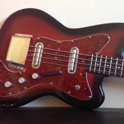 Vintage Silvertone 1443 Bass Danelectro Hornet + Original Case image 1