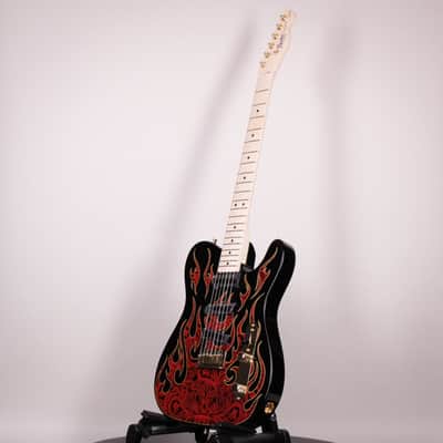 Fender James Burton Telecaster Red Paisley Flames Maple Fingerboard (US22184062) image 9