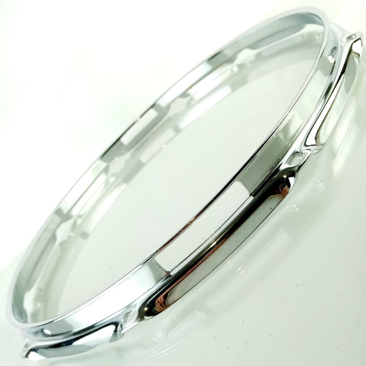 Ludwig 14"10-Lug Resonant 2.3mm Snare Drum Rim/Hoop Triple Flange Vintage Chrome — main photograph
